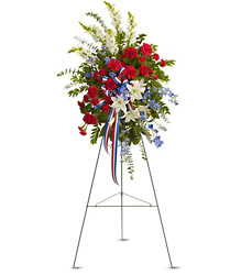 Sacred Duty Spray - Patriotic Flower Power, Florist Davenport FL